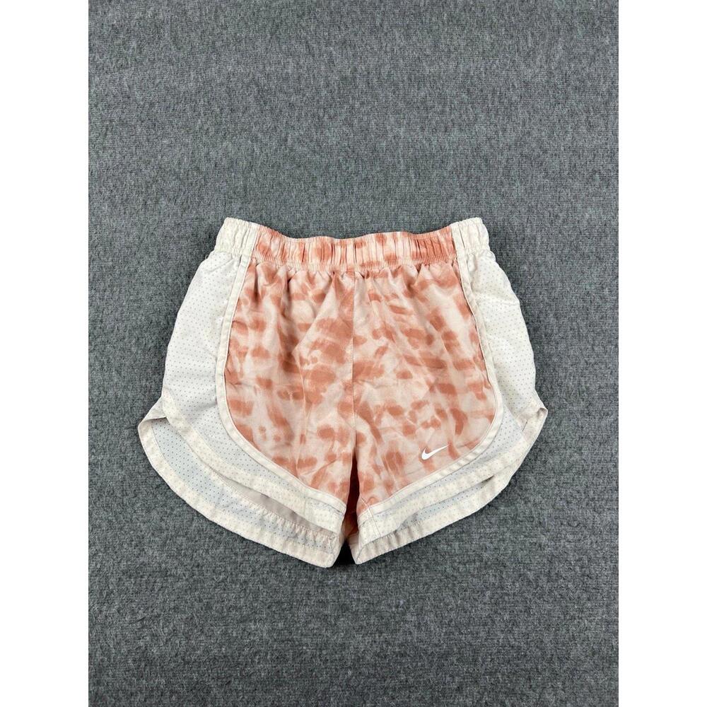 Nike Dri-FIT Women's Athletic Shorts 3"‎ Coral Tie Dye Size XS